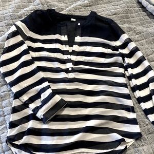 Sheer striped blouse